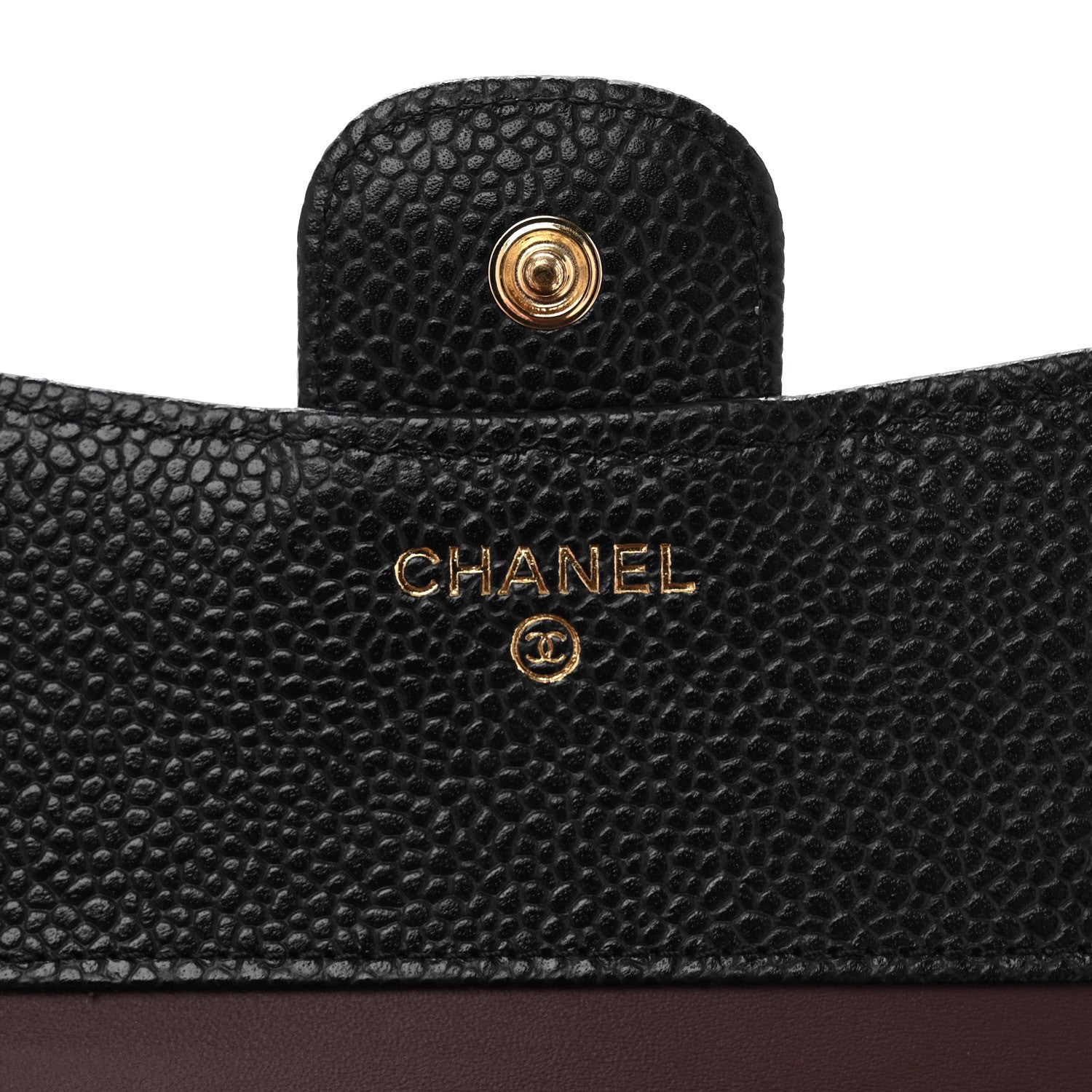 Chanel Caviar Quilted Compact Flap Wallet Black 6 of 9