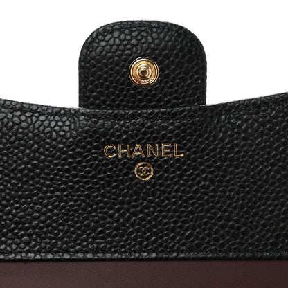 Chanel Caviar Quilted Compact Flap Wallet Black 6 of 9