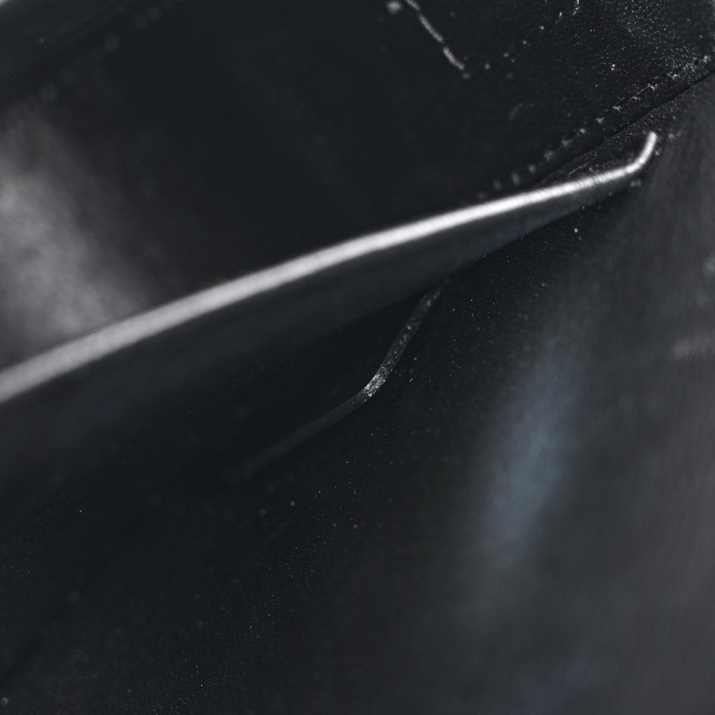 Shiny Calfskin Triomphe Shoulder Bag Black
