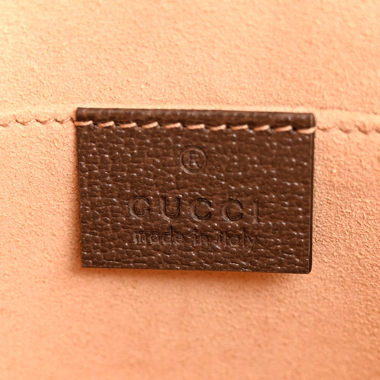 GG Supreme Monogram Web Ophidia Pouch Brown