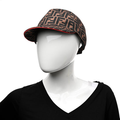 Fendi Canvas FF Reloaded Baseball Hat Tobacco Red 2 of 8