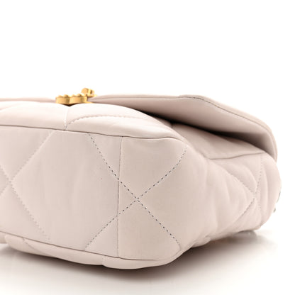 Chanel Lambskin Quilted Medium Chanel 19 Flap Light Pink 10 of 10
