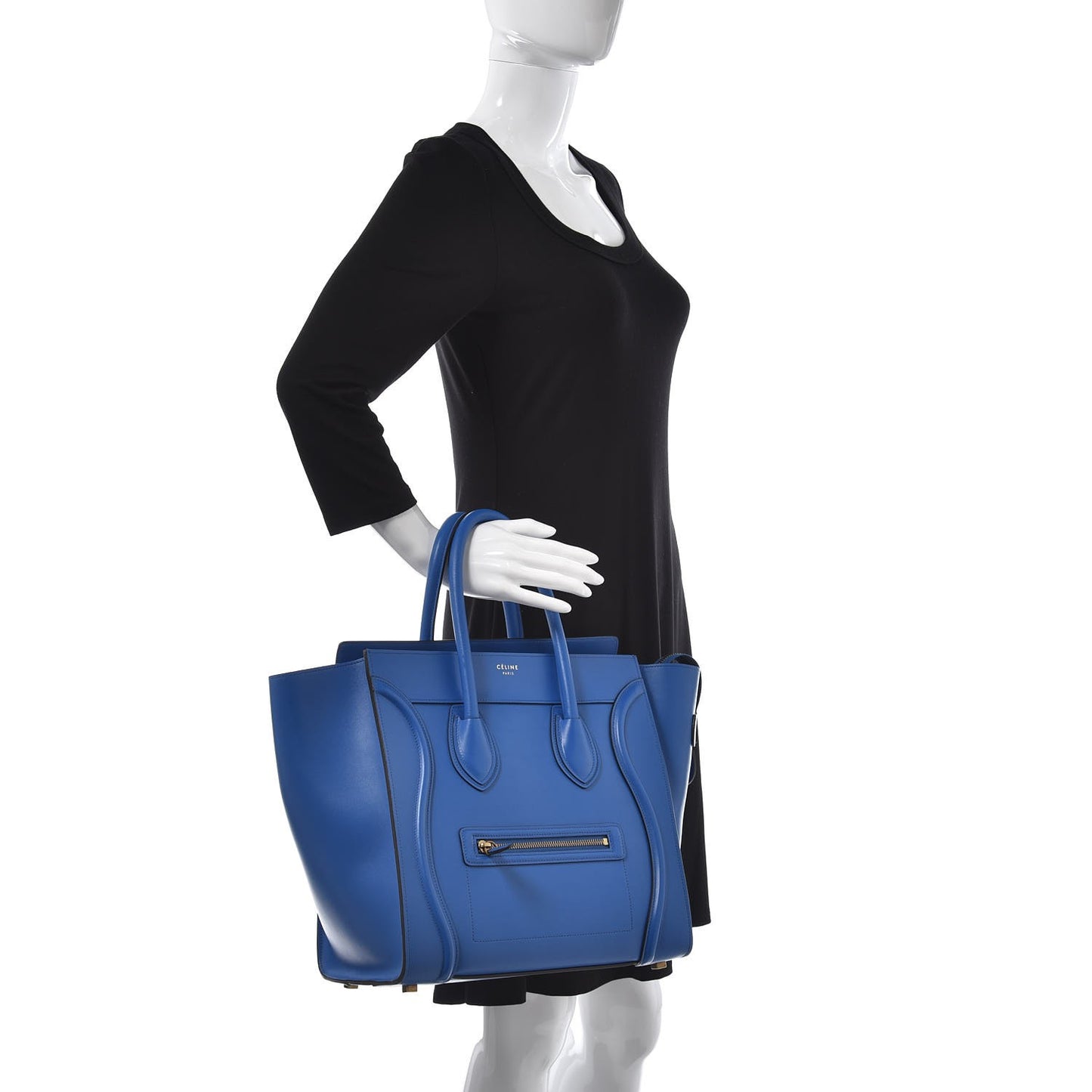Smooth Calfskin Mini Luggage Electric Blue