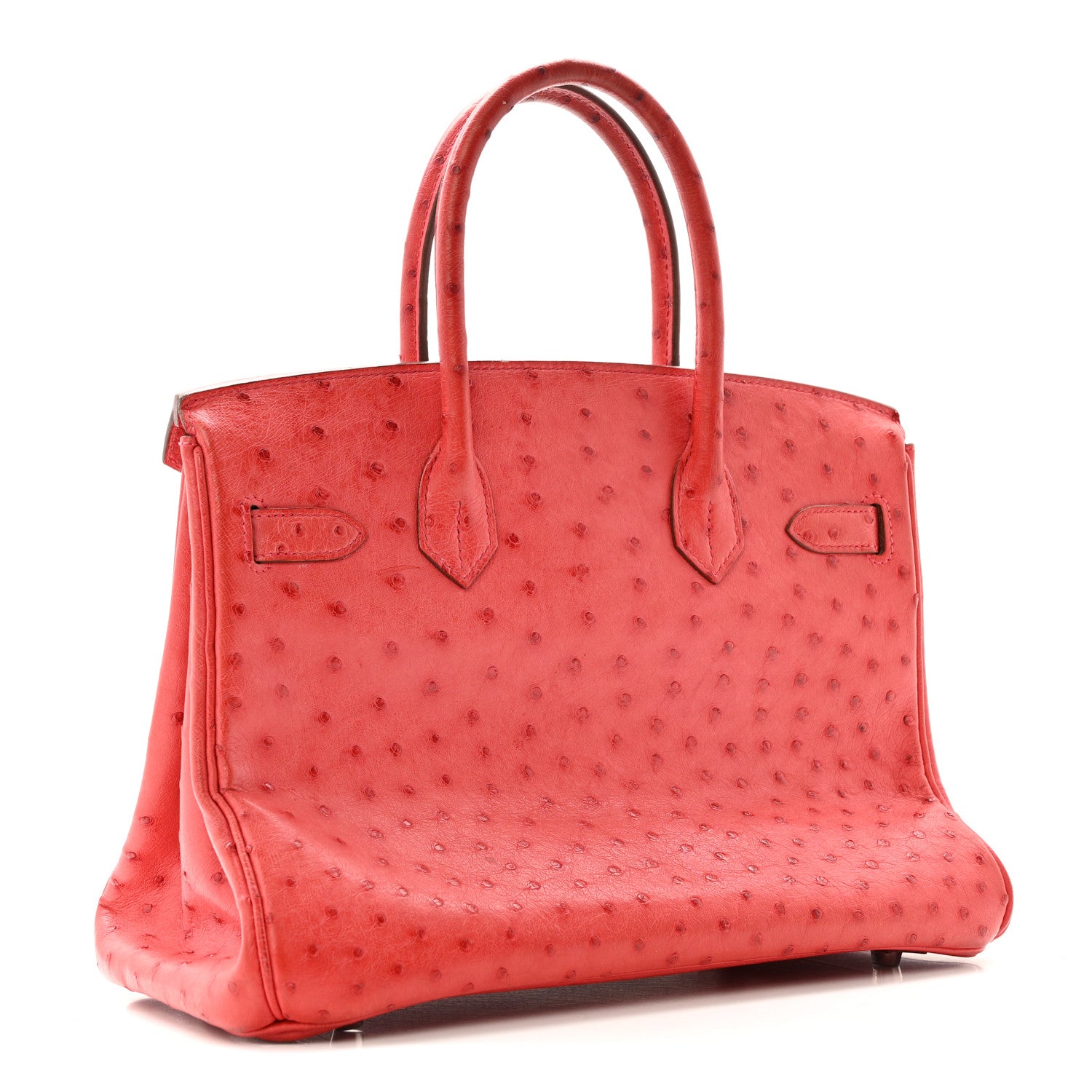 Hermes Ostrich Birkin 30 Rouge Vif 3 of 15