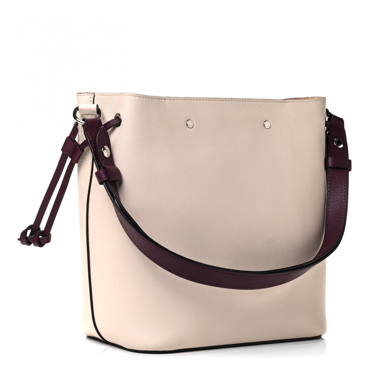 Louis Vuitton Calfskin Lockme Bucket Soie Quartz Calla 2 of 11