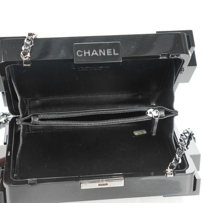 Chanel Plexiglass Barcode Boy Brick Lego Clutch Black 5 of 7