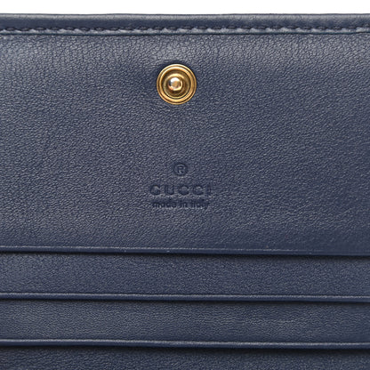 Gucci Canvas Flora Floral Trapuntata Zumi Card Case Wallet Great White Multicolor Blue Agata 6 of 9