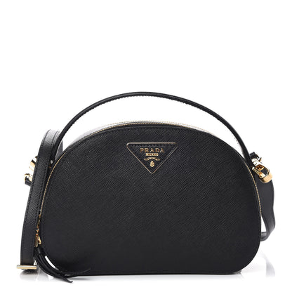 Prada Saffiano Lux Odette Crossbody Black 1 of 11