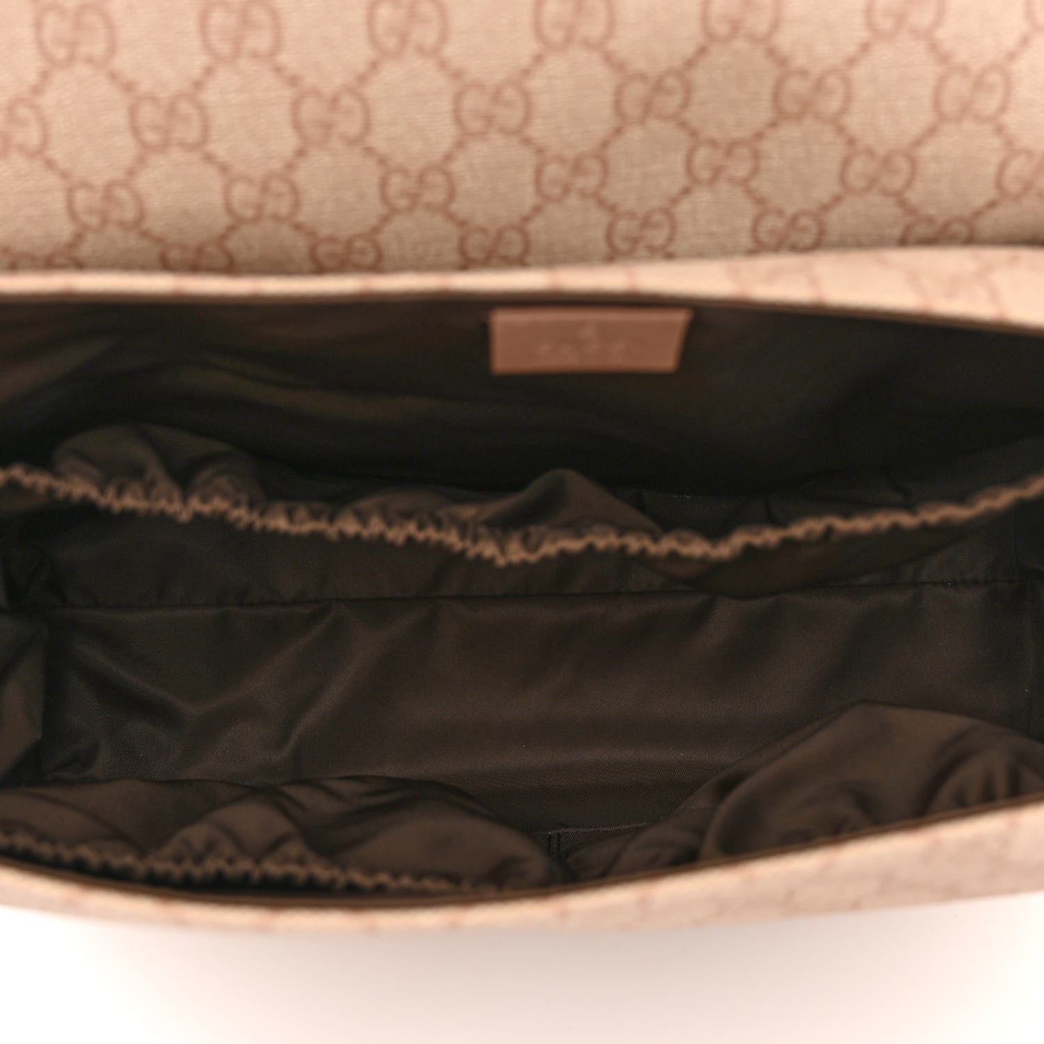Gucci GG Supreme Monogram Messenger Diaper Bag Beige 5 of 10