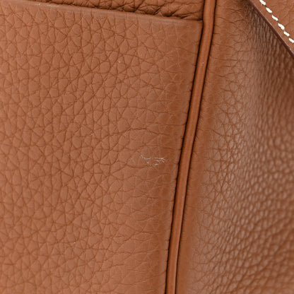 Hermes Taurillon Clemence Lindy 26 Gold 11 of 11