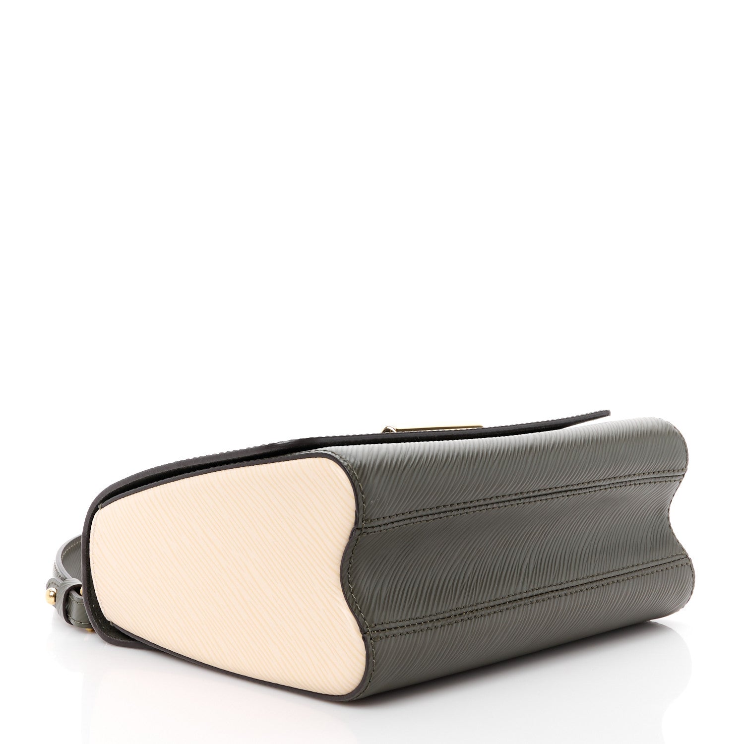 Louis Vuitton Epi Twist Shoulder Bag MM Kaki Creme 5 of 12