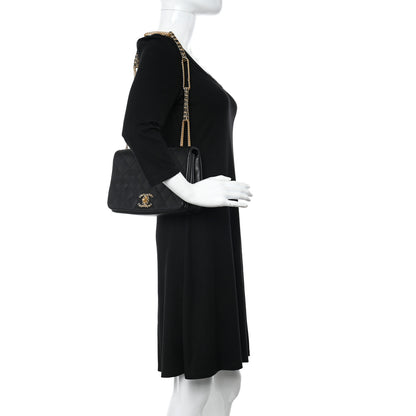 Chanel Lambskin Quilted Chain To Chain Flap Black 2 of 10