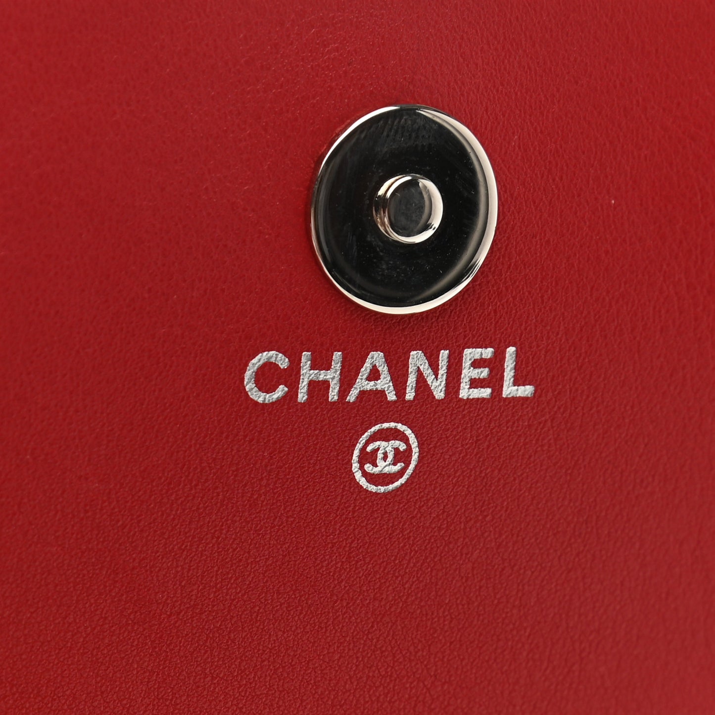 Patent Strass Wallet On Chain WOC Red