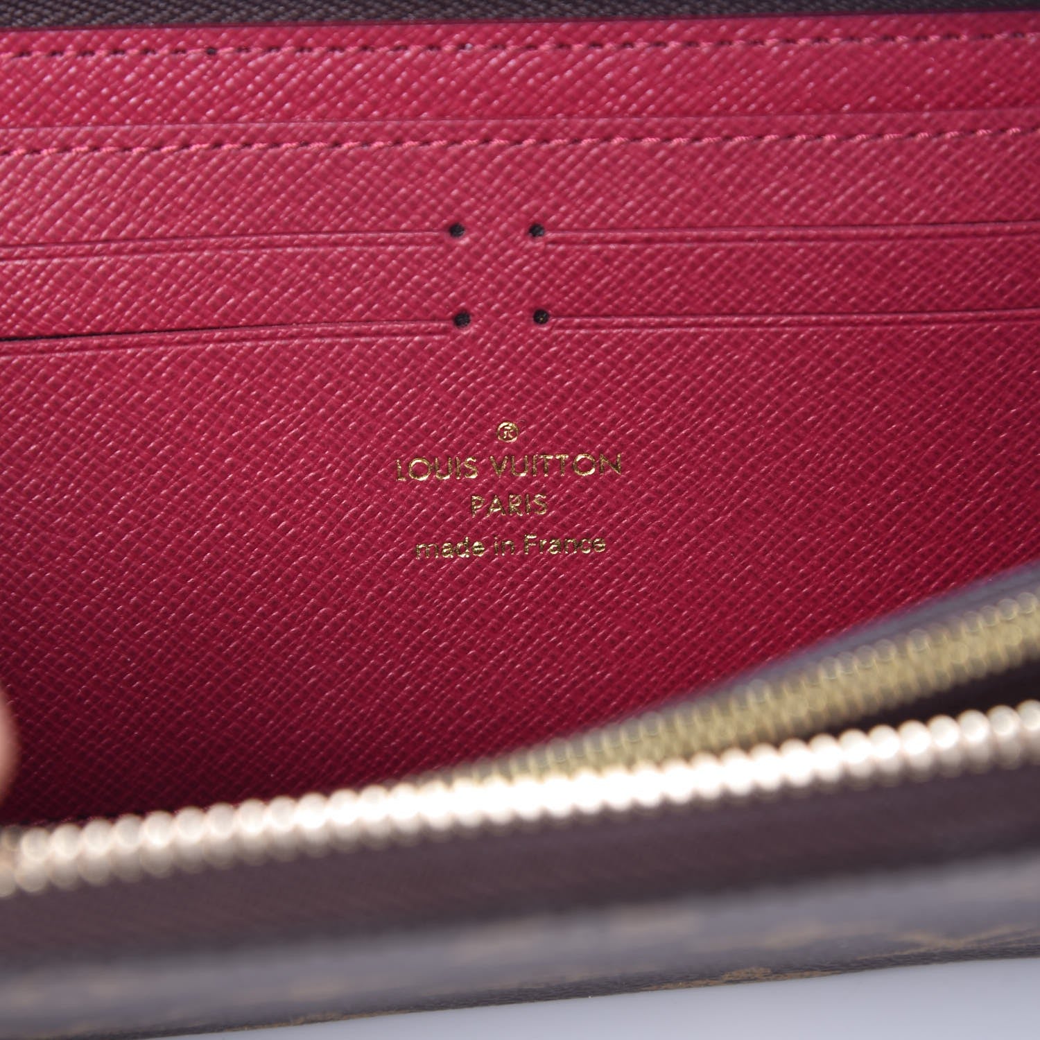 Louis Vuitton Monogram Clemence Wallet Fuchsia 6 of 7