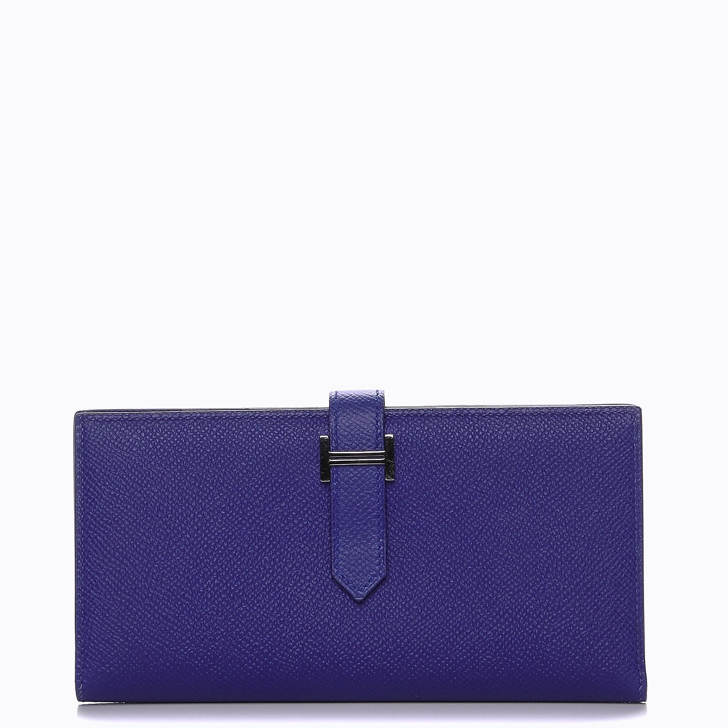 Hermes Epsom Bearn Gusset Wallet Bleu Electrique 1 of 9