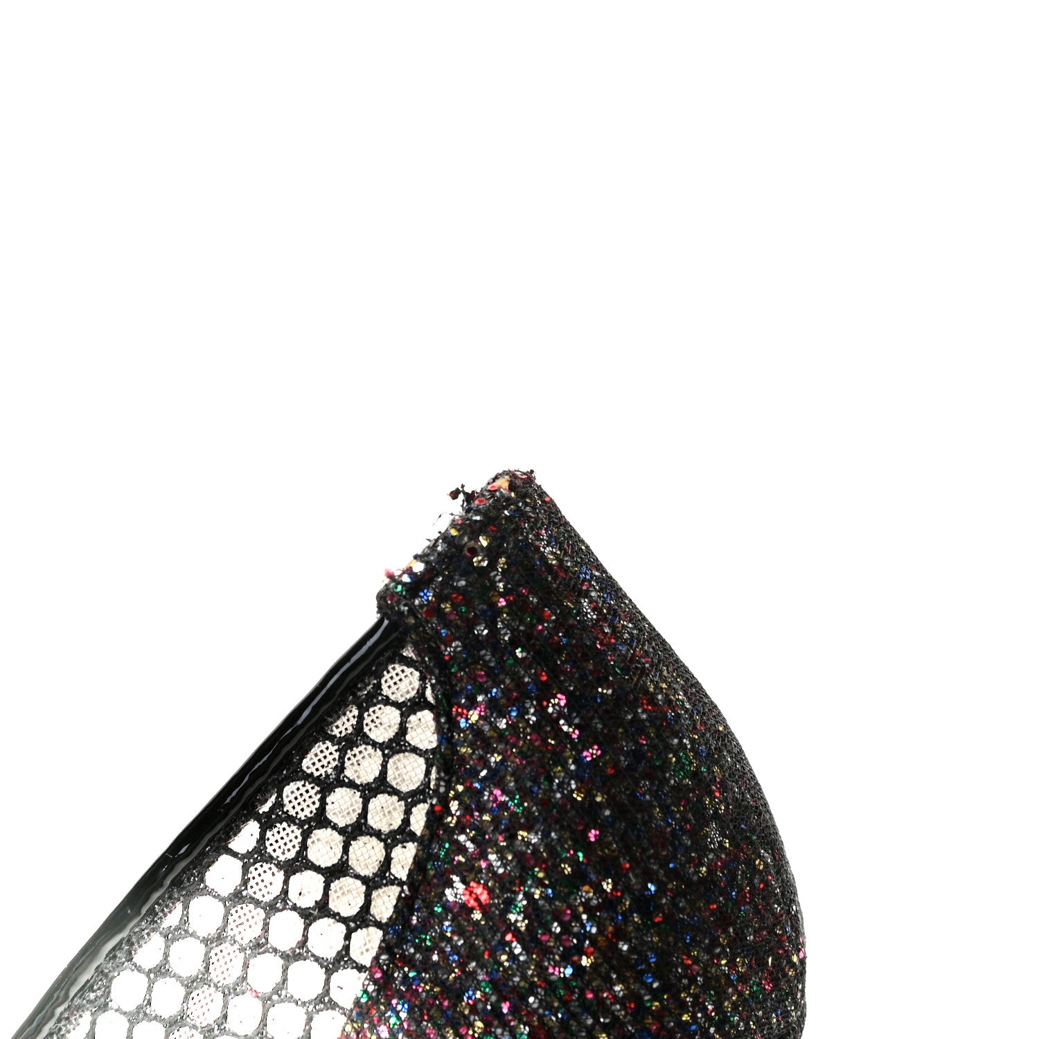 Christian Louboutin Fishnet Glitter Follies Lace 100 Pumps 37.5 Black 8 of 10