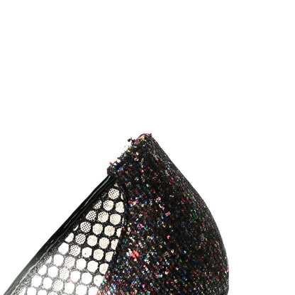 Christian Louboutin Fishnet Glitter Follies Lace 100 Pumps 37.5 Black 8 of 10