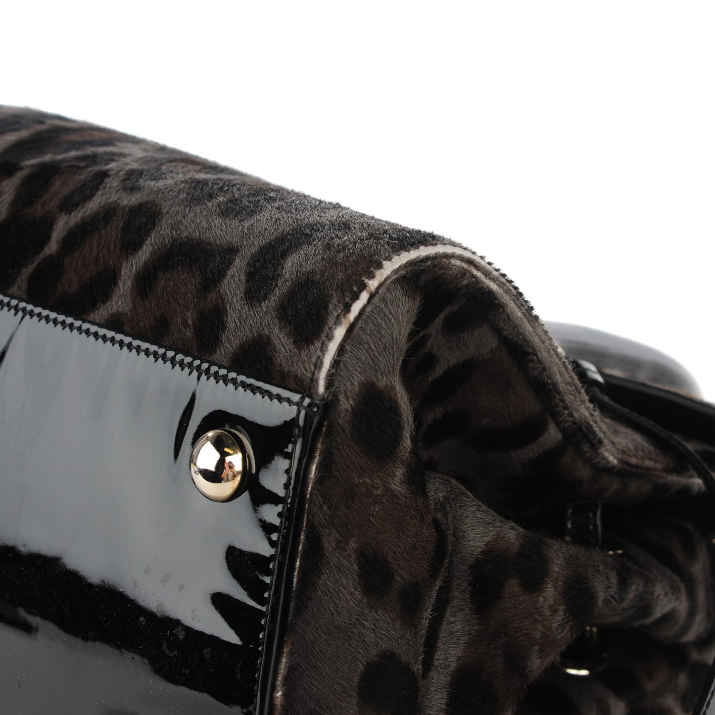 Calf Hair Leopard Print Medium Rosalie Satchel