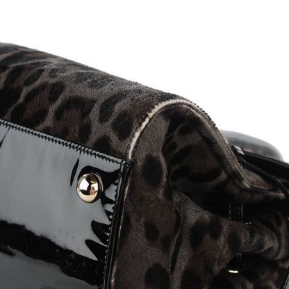 Jimmy Choo Calf Hair Leopard Print Medium Rosalie Satchel 2 of 14