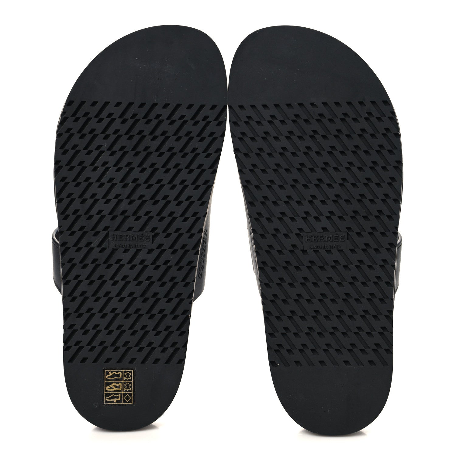 Hermes Calfskin Womens Chypre Sandals 38 Black 6 of 10