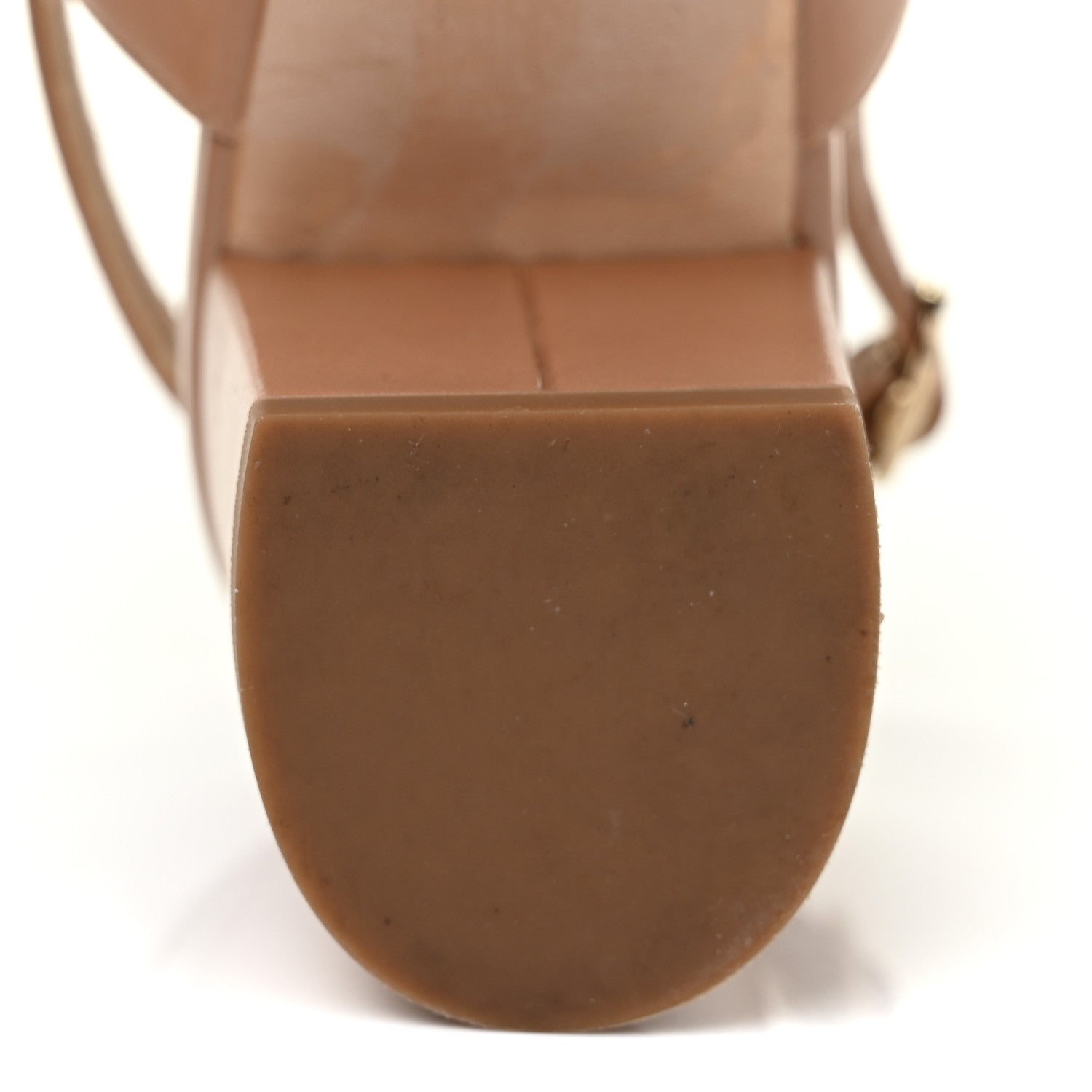 Chanel Calfskin CC Turnlock Sandals 37.5 Beige 9 of 15