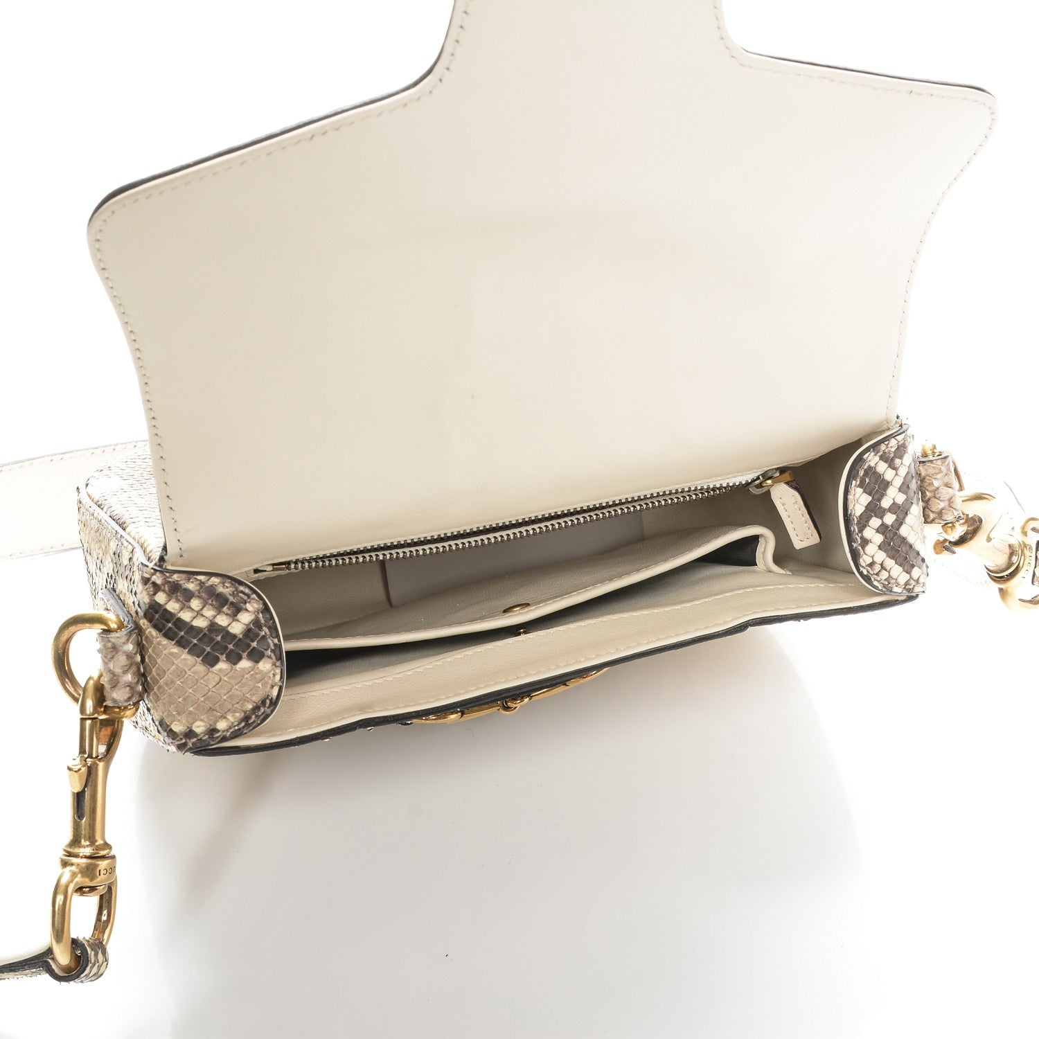Gucci Python Medium Lady Shoulder Bag Old Roccia 5 of 8