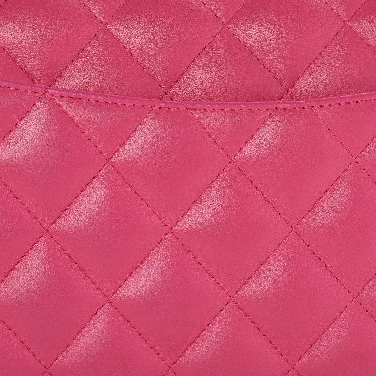 Lambskin Quilted Jumbo Double Flap Dark Pink