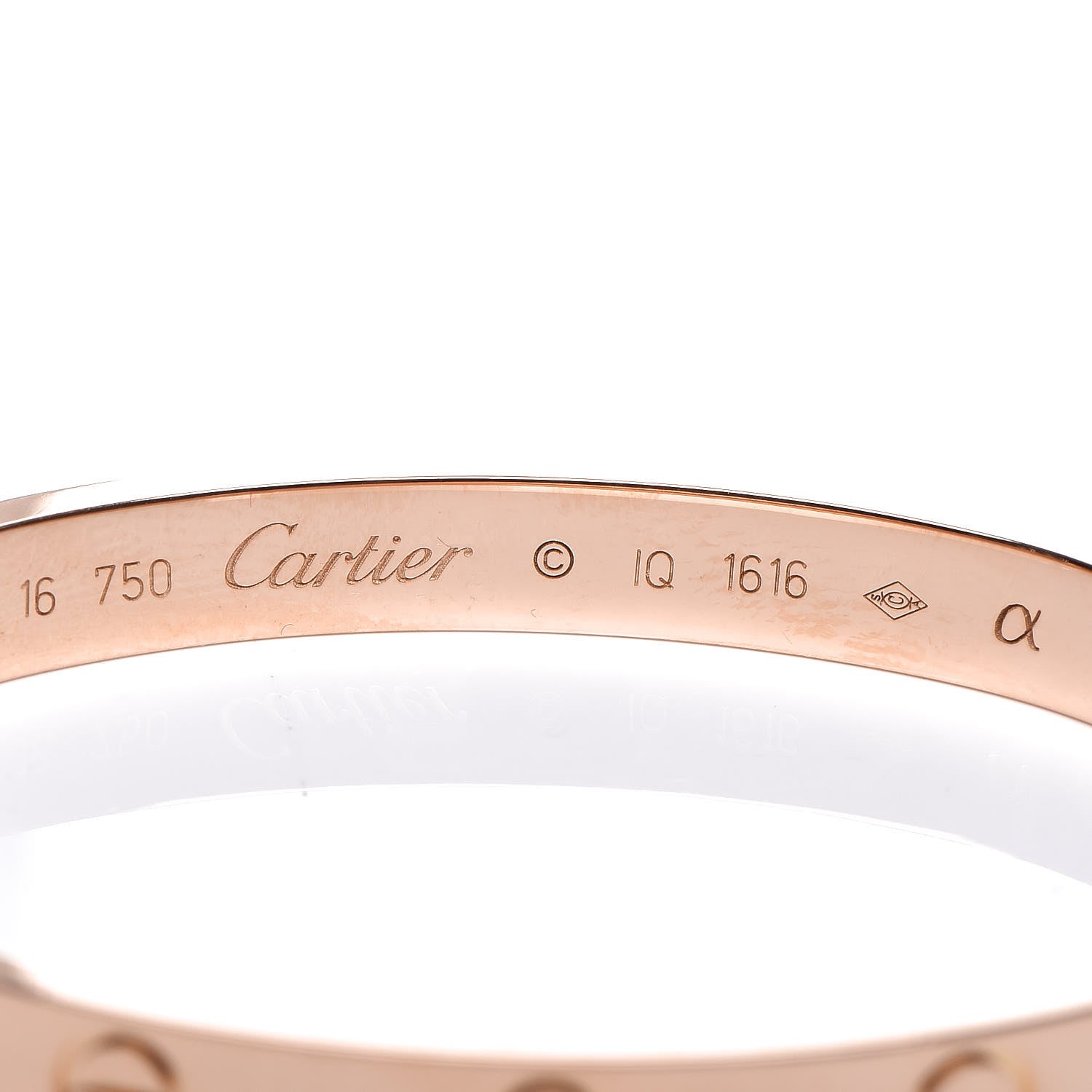 Cartier 18K Pink Gold LOVE Bracelet 16 4 of 4