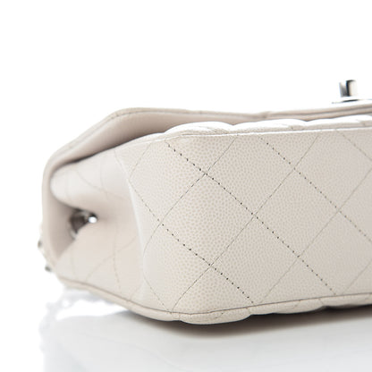 Chanel Caviar Quilted Mini Rectangular Flap Ivory 8 of 11