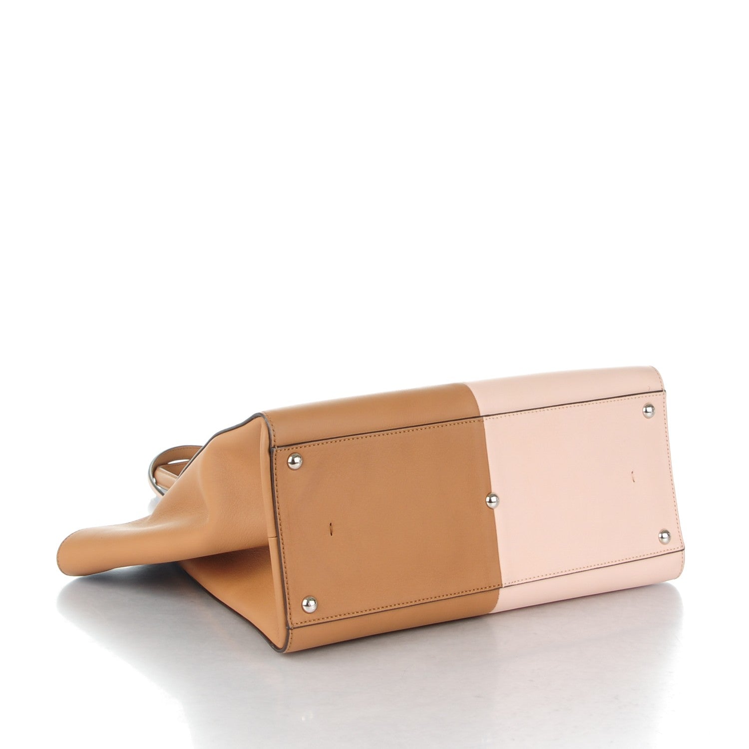 Fendi Vitello Bi-Color Large 3Jours Tote Orzo Rosa Plaster 4 of 9