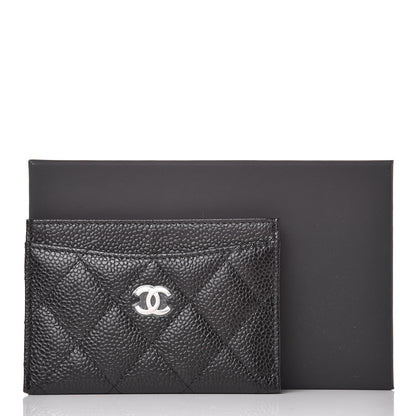 Chanel Caviar Quilted Card Holder Black 9 of 9
