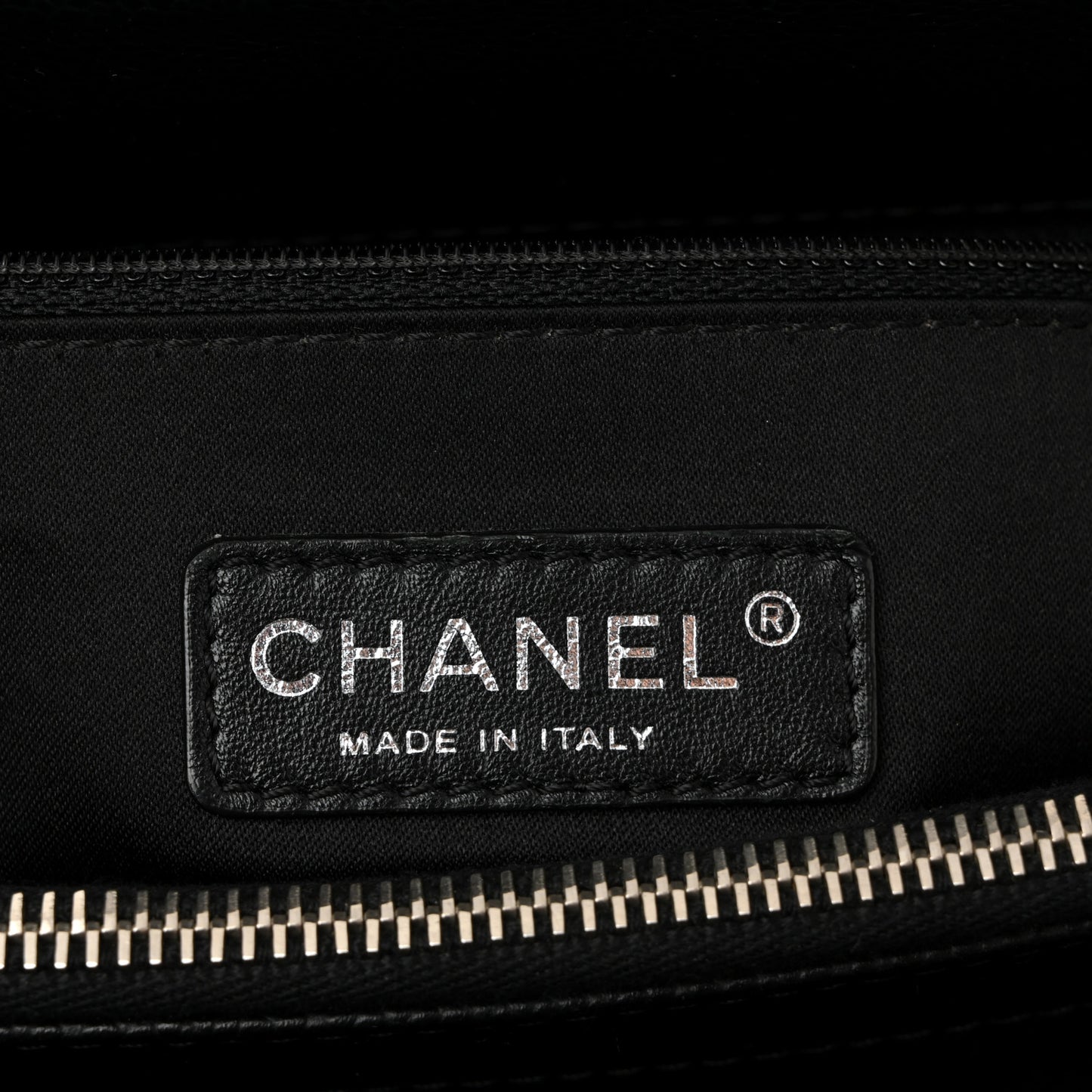 Caviar Quilted Grand Shopping Tote GST Black