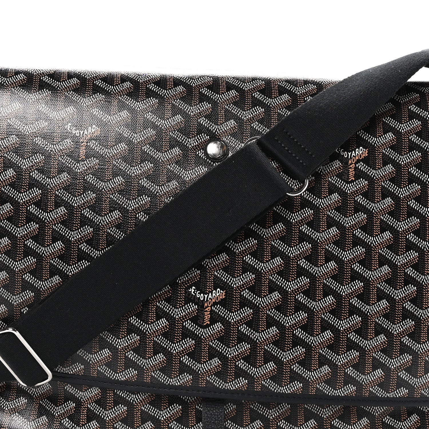 Goyard Goyardine Capetien Messenger Bag Black 9 of 11