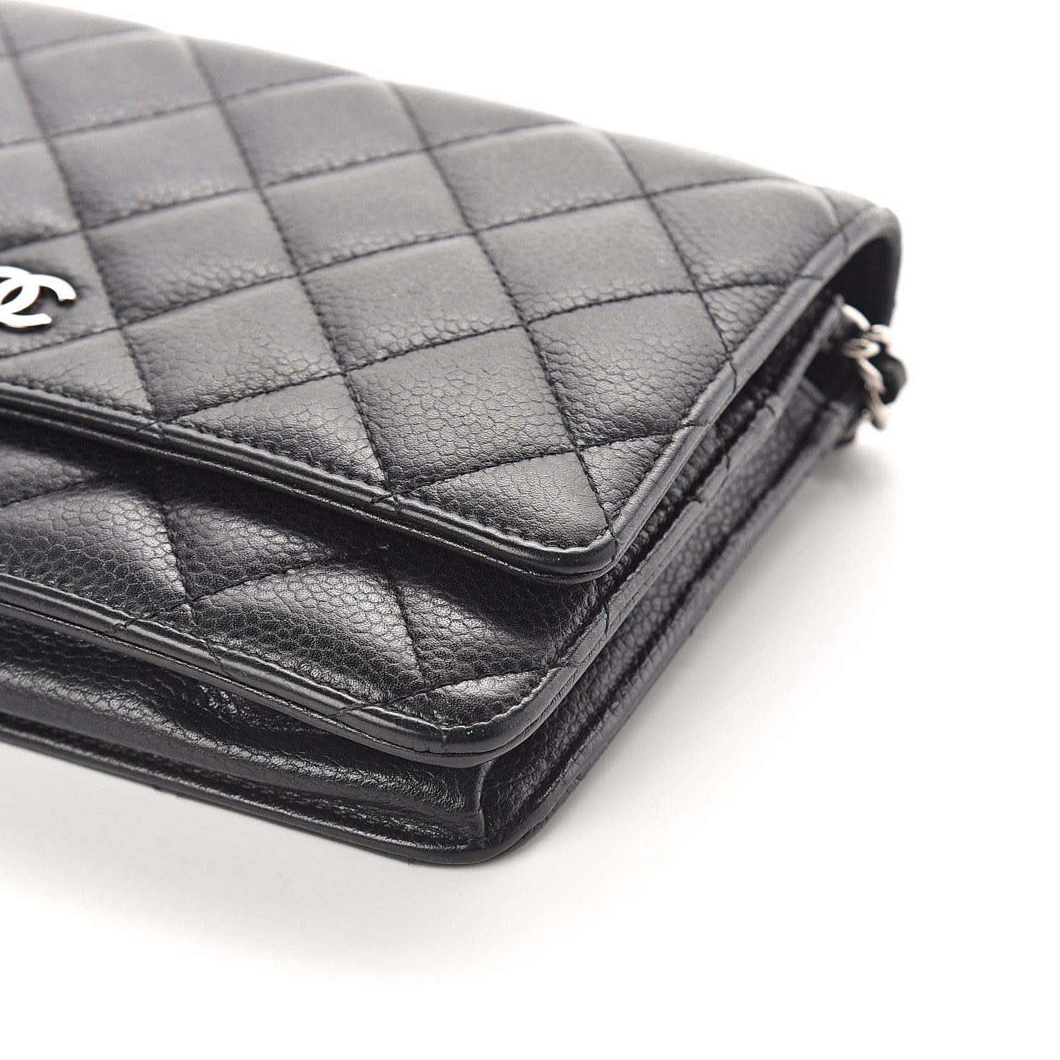 Chanel Caviar Quilted Wallet On Chain WOC Black 10 of 11