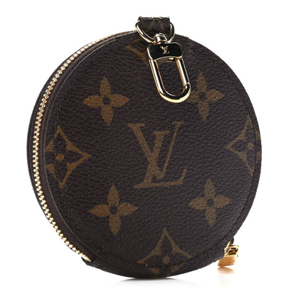 Louis Vuitton Monogram 2021 Christmas Animation Japanese Garden Round Coin Purse Wisteria Pink 3 of 6