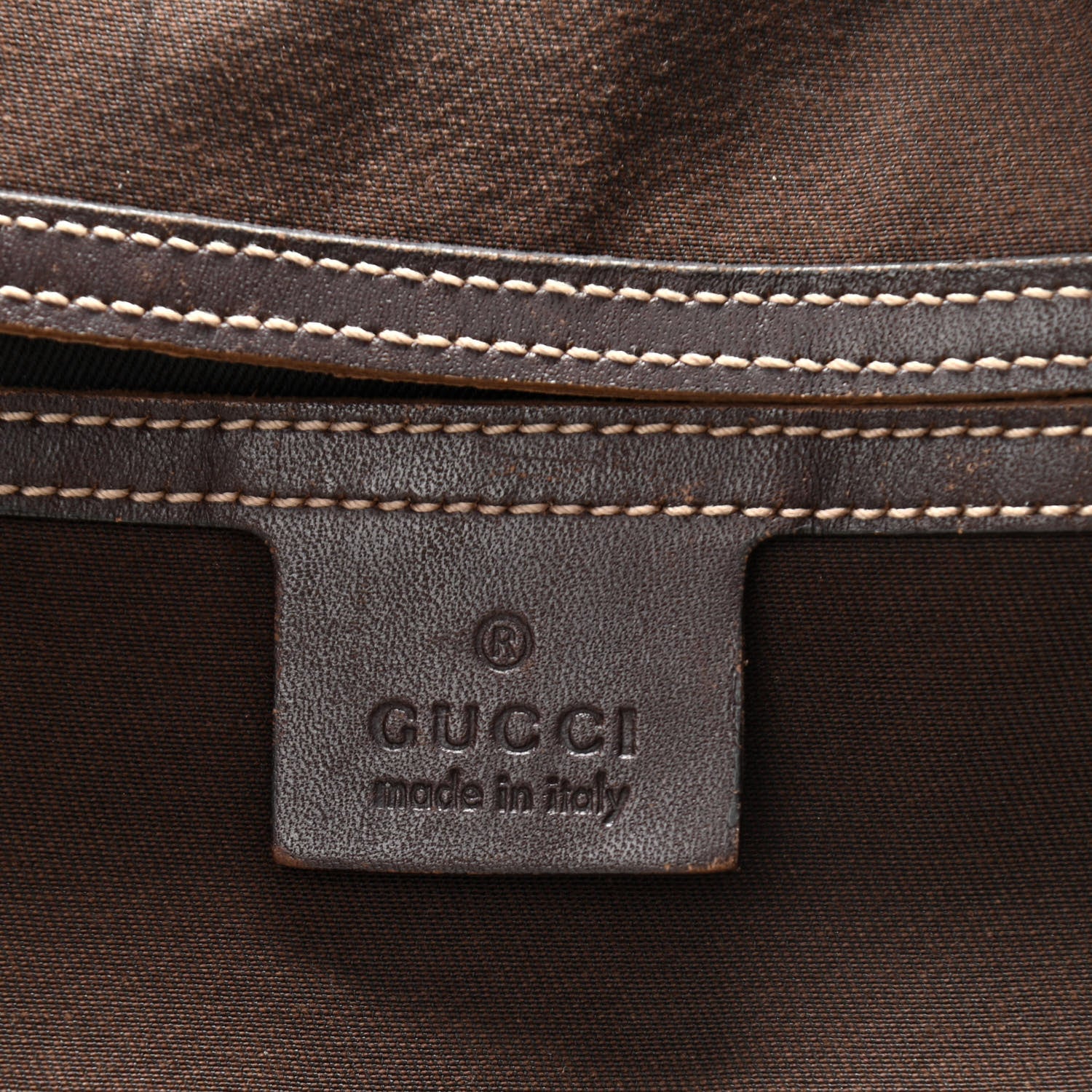 Gucci GG Supreme Monogram Selleria Calfskin Briefcase Beige Ebony Cocoa 5 of 16