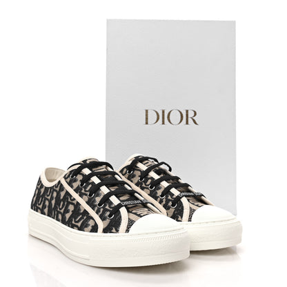 Christian Dior Canvas Oblique Walk'N'Dior Low Top Sneakers 41 Deep Blue 8 of 8