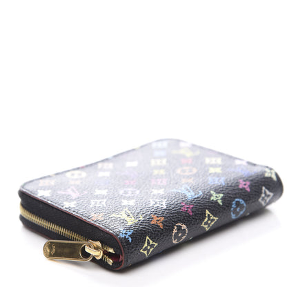 Louis Vuitton Monogram Multicolor Zippy Coin Purse Black Grenade 7 of 8