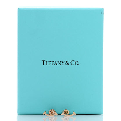 Tiffany 18K Rose Gold T Smile Stud Earrings 5 of 5