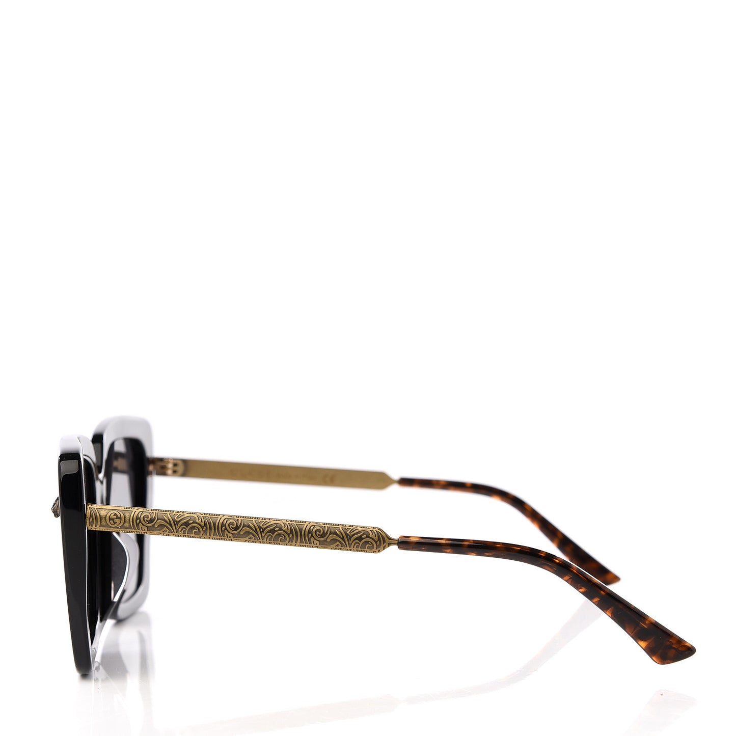 Oversize Square Sunglasses GG0216SA Black