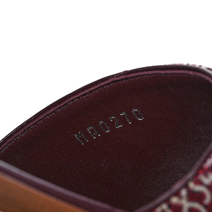 Louis Vuitton Jacquard Since 1854 Lock It Flat Mule 36 Bordeaux 8 of 8