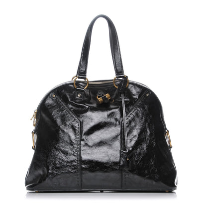 Saint Laurent Patent Calfskin Oversized Muse Black 1 of 12