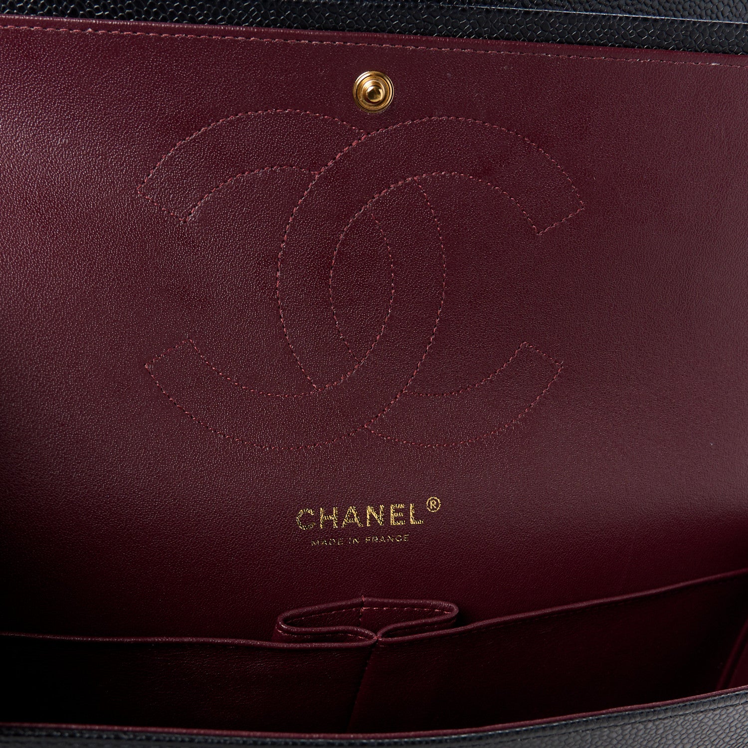 Chanel Caviar Quilted Jumbo Double Flap Black 6 of 13