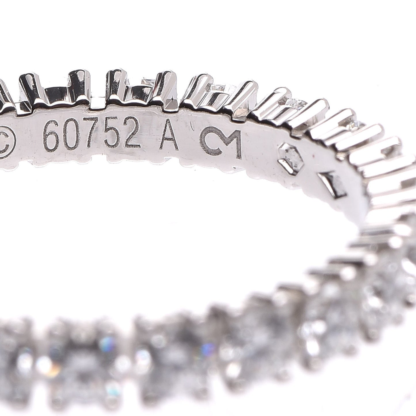 Platinum Diamond 1.58ct Eternity Ring 56 7.25