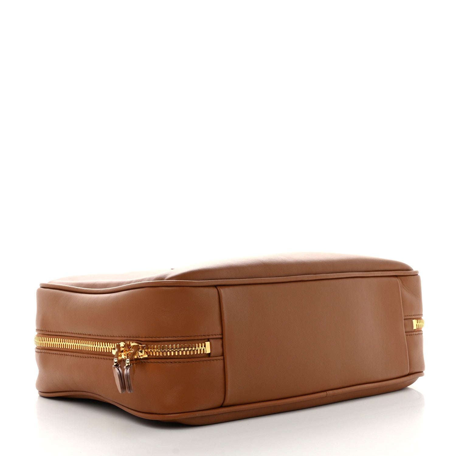 Miu Miu Soft Calf Softy Beau Top Handle Bag Cognac 4 of 9