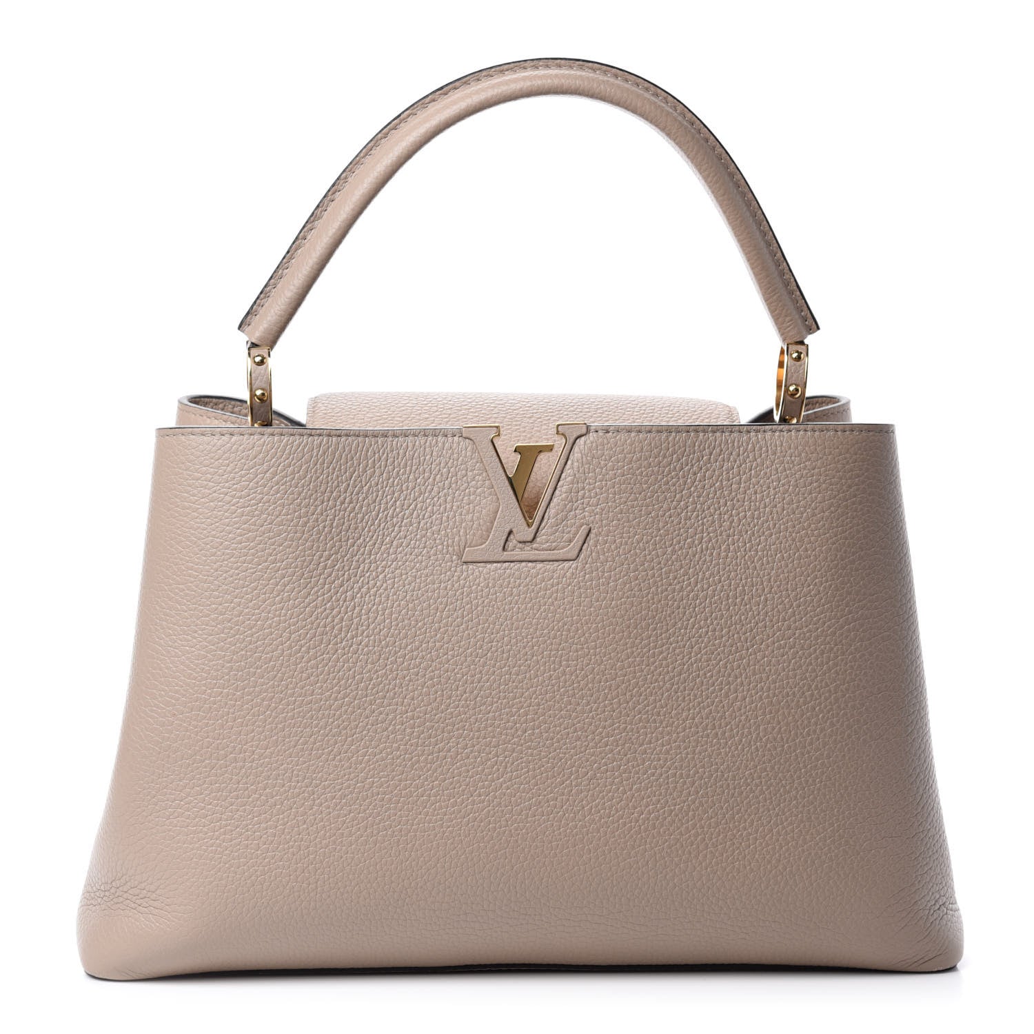 Louis Vuitton Taurillon Capucines MM Galet 1 of 9