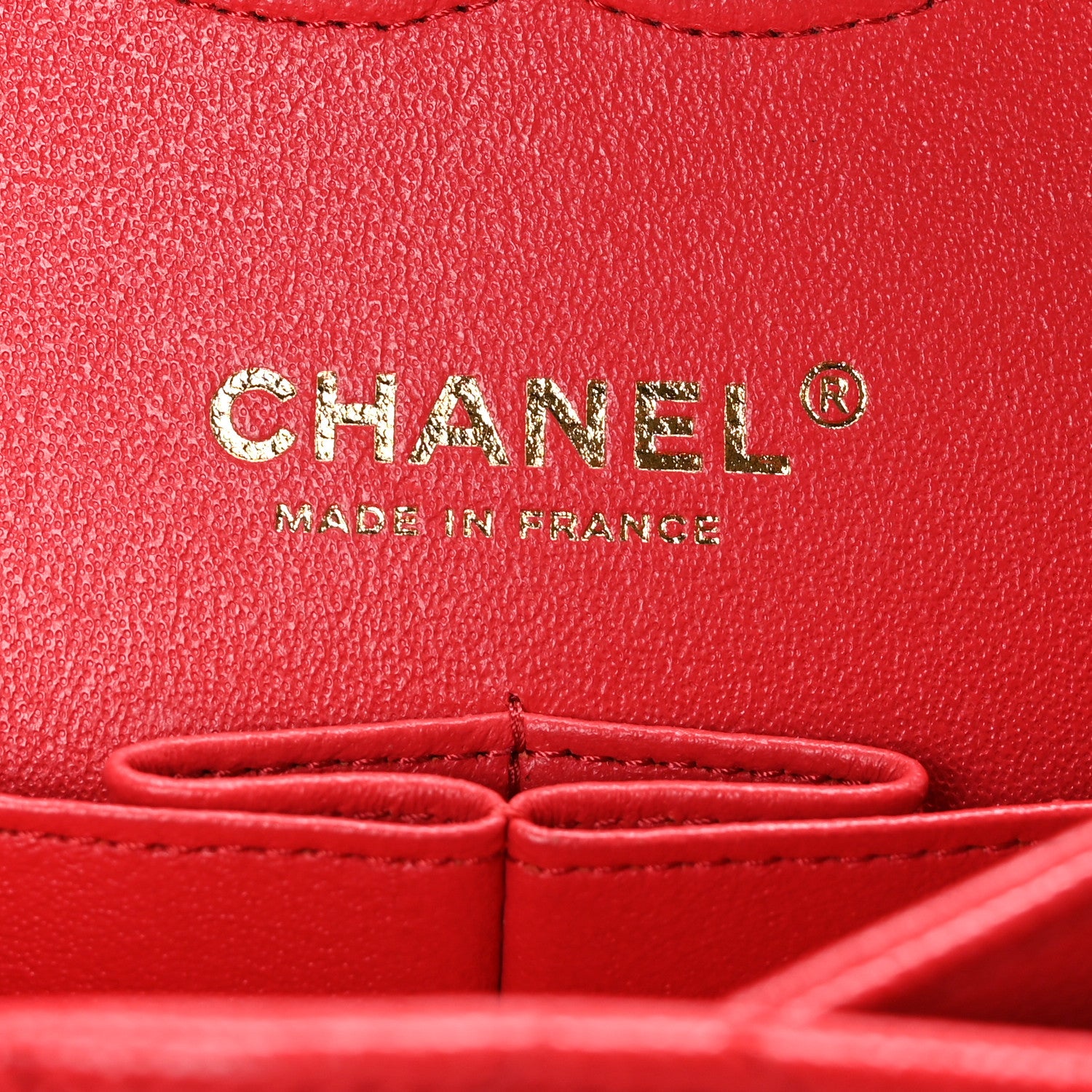 Chanel Caviar Quilted Medium Double Flap Red 6 of 10