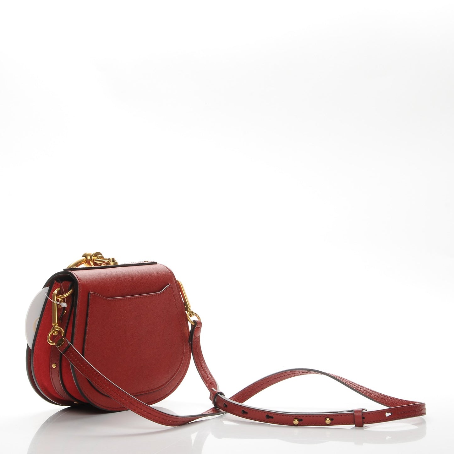 Calfskin Small Nile Bracelet Bag Intense Red