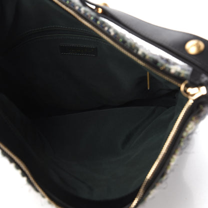 Chanel Tweed Aged Calfskin Quilted Casual Style Hobo Black 5 of 10