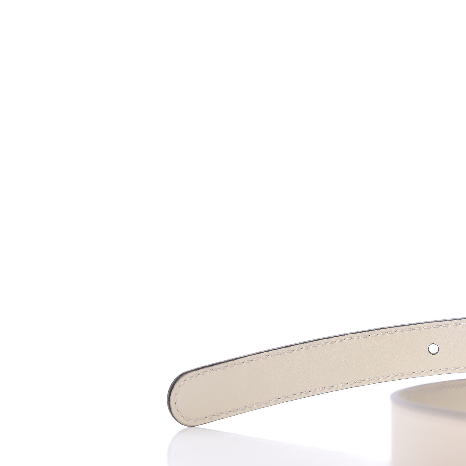 Gucci Calfskin Double G 20mm Belt 95 38 Mystic White 4 of 7